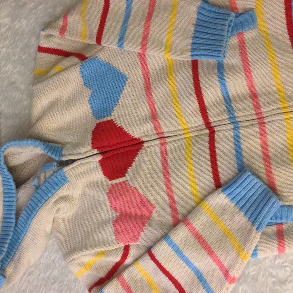 Hanna Andersson Heart Sweater Jacket